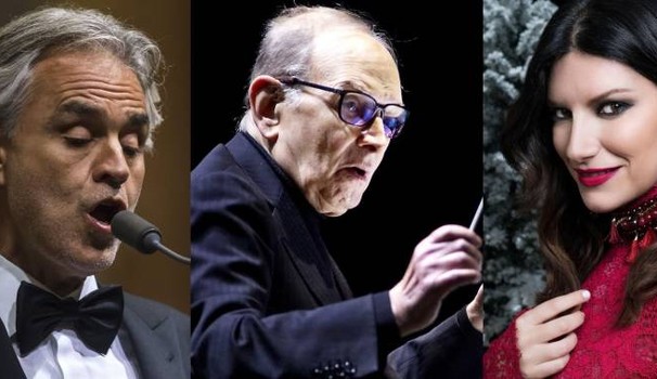 Laura Pausini, Andrea Bocelli ed Ennio Morricone hanno partecipato alle premiazioni dei Grammy Awards, pur senza aver vinto i premi per le loro nomination.