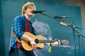 Ed Sheeran in preparazione per il suo tour del 2017.